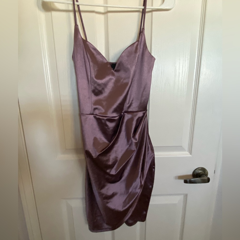 purple cute mini dress